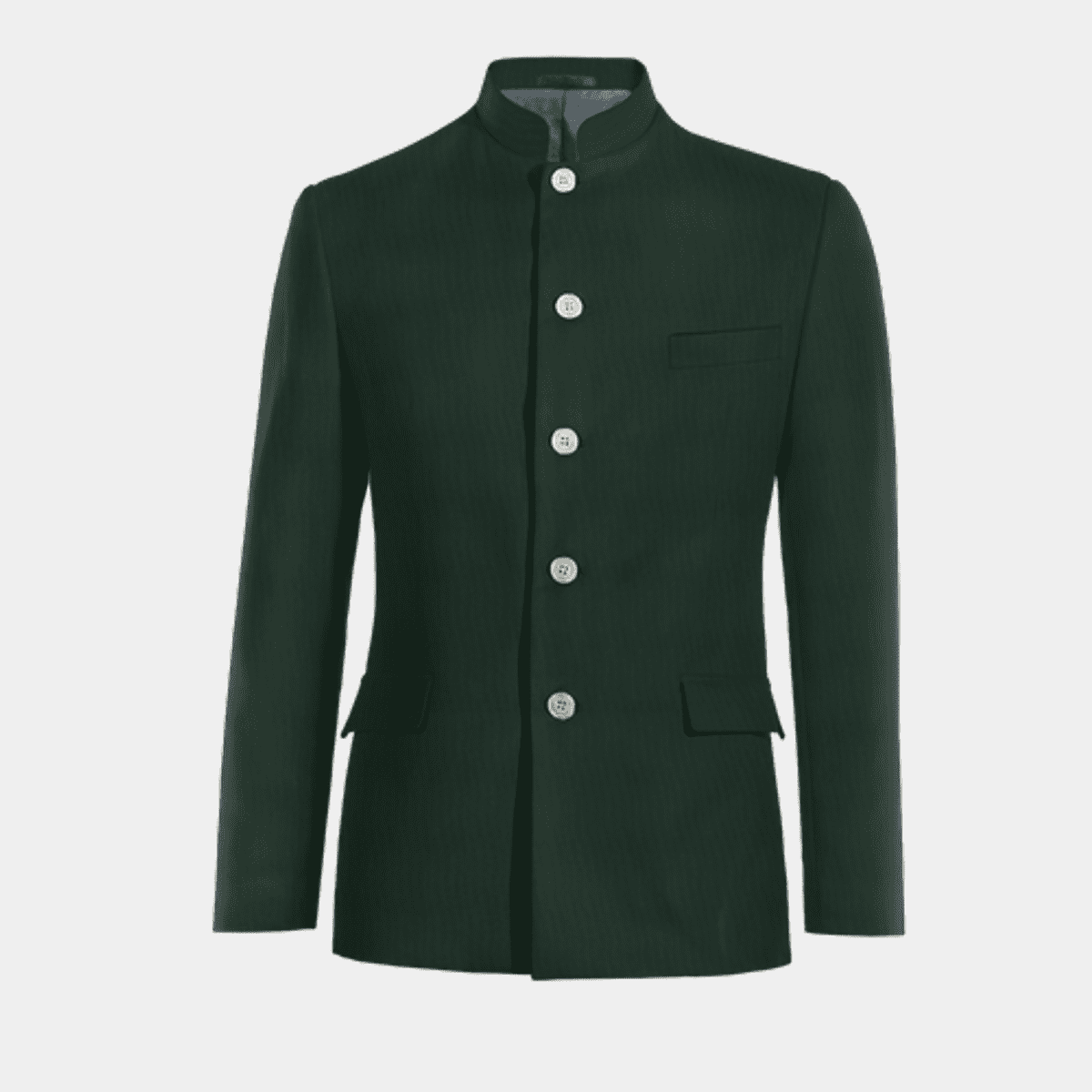 Chinese in Unisex Green - Jacket Long Style Sleeve Embroidery main image 1