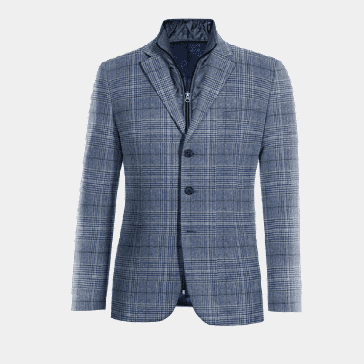 Asymmetric Prince Of Wales Jacket main image 0