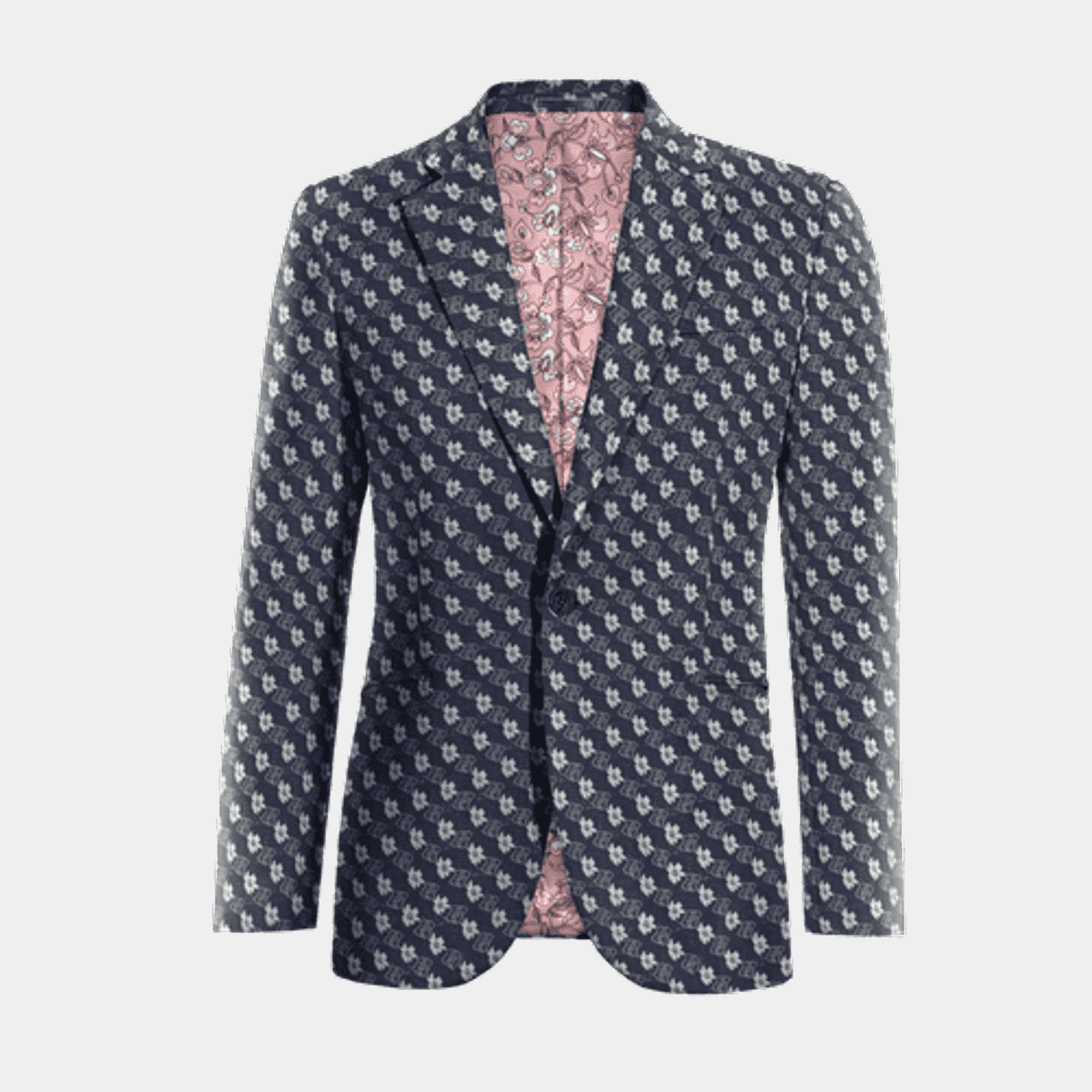 2040403 Blue Patterned Blazer