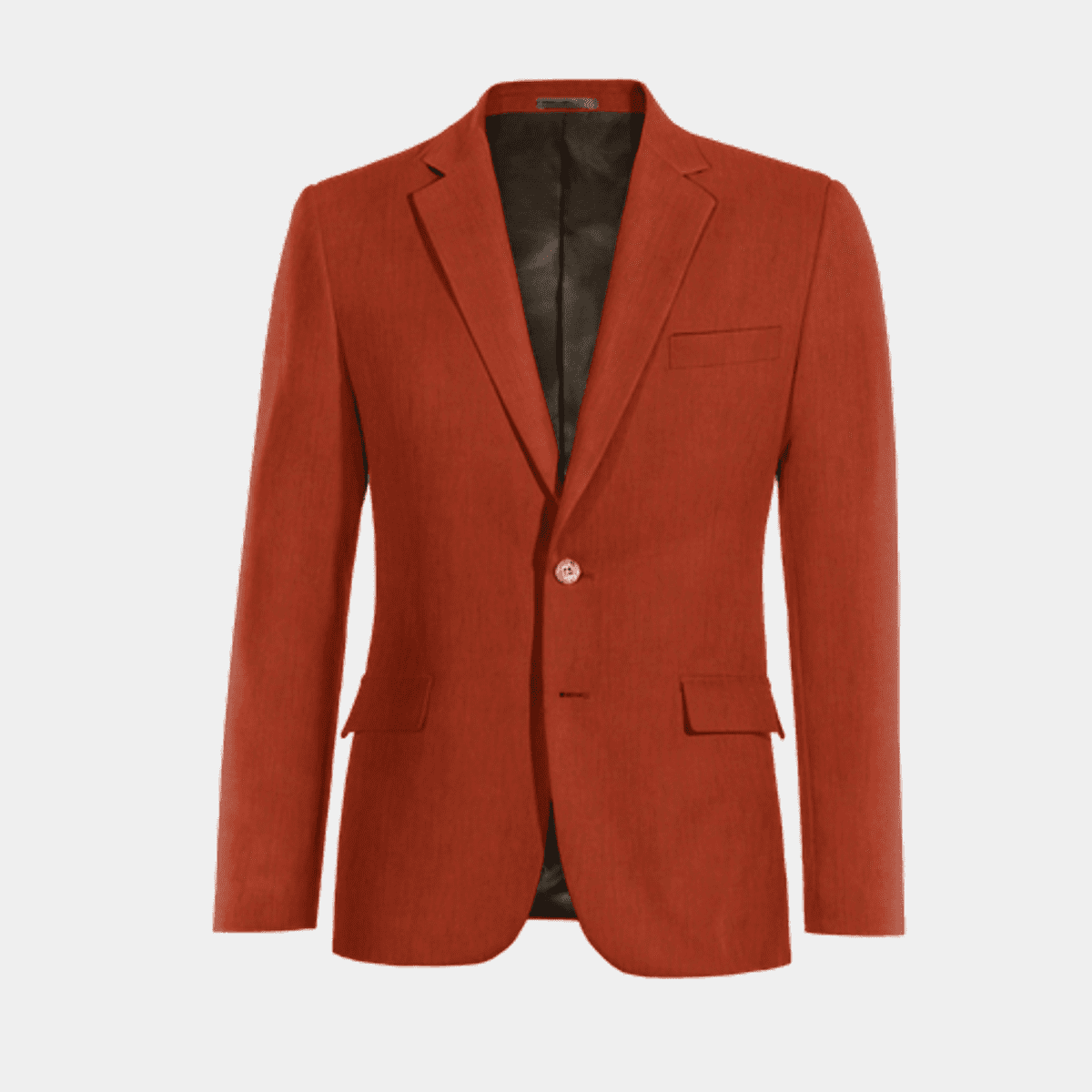 Red Linen Suit Jacket