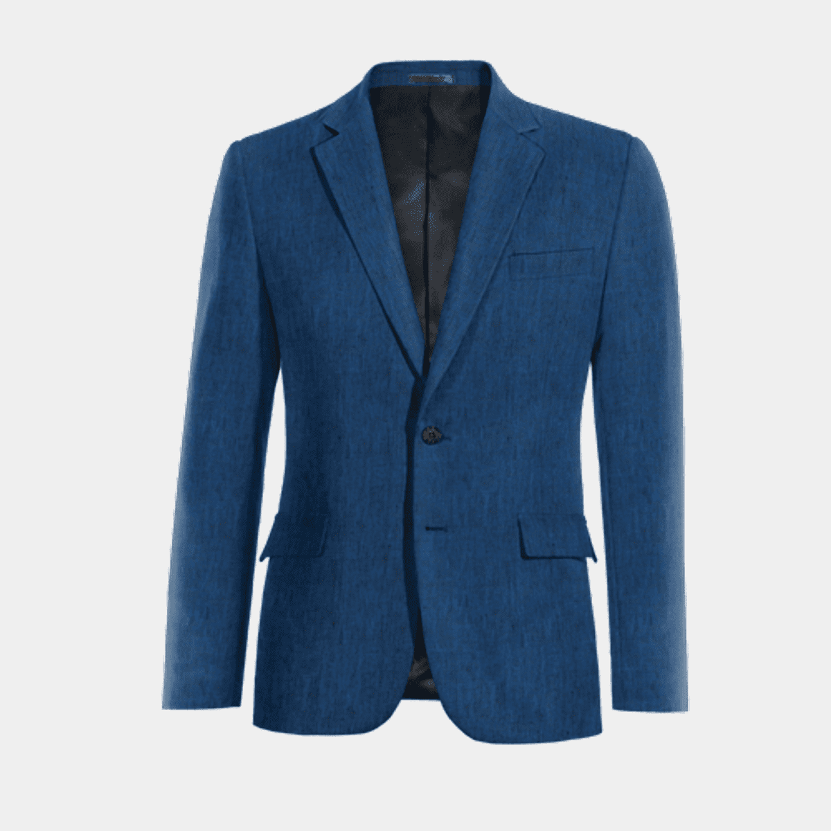 Royal Blue Linen Suit Jacket