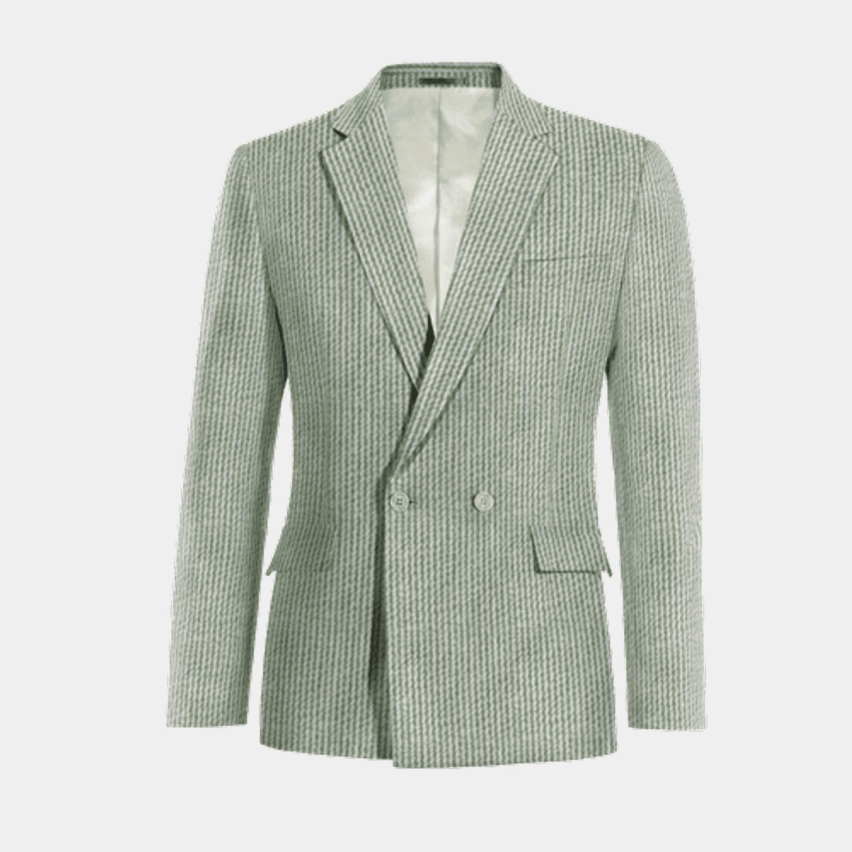 Mens Yellow Seersucker Blazer – Lightweight Summer Sport Coat Formal Casual Wedding Party Jacket