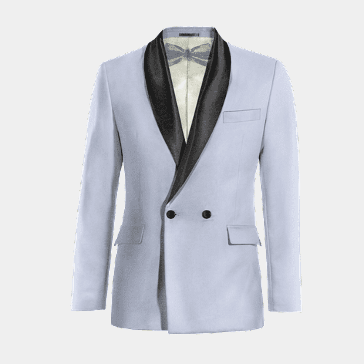 Blazer Homme Rayé Bleu Slim Fit – Veste Costume 2 Boutons, Notch Revers, M-5XL