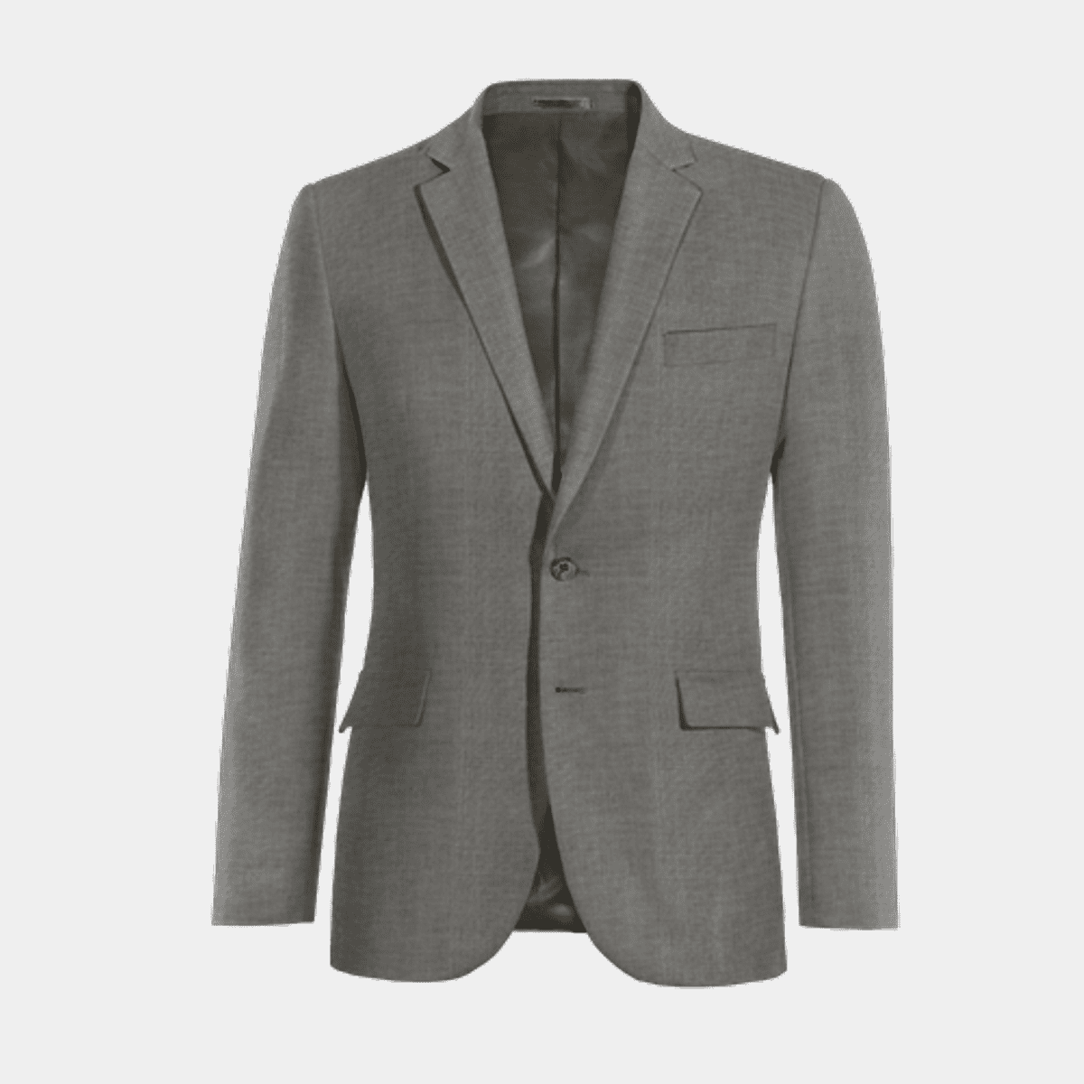 Iron grey super 100s Merino Wool Suit Jacket