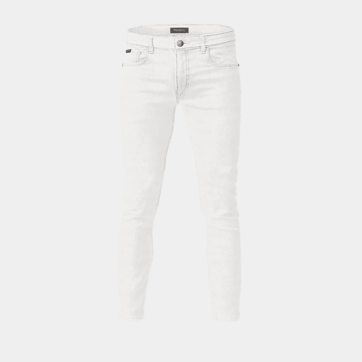 White cropped skinny Jeans