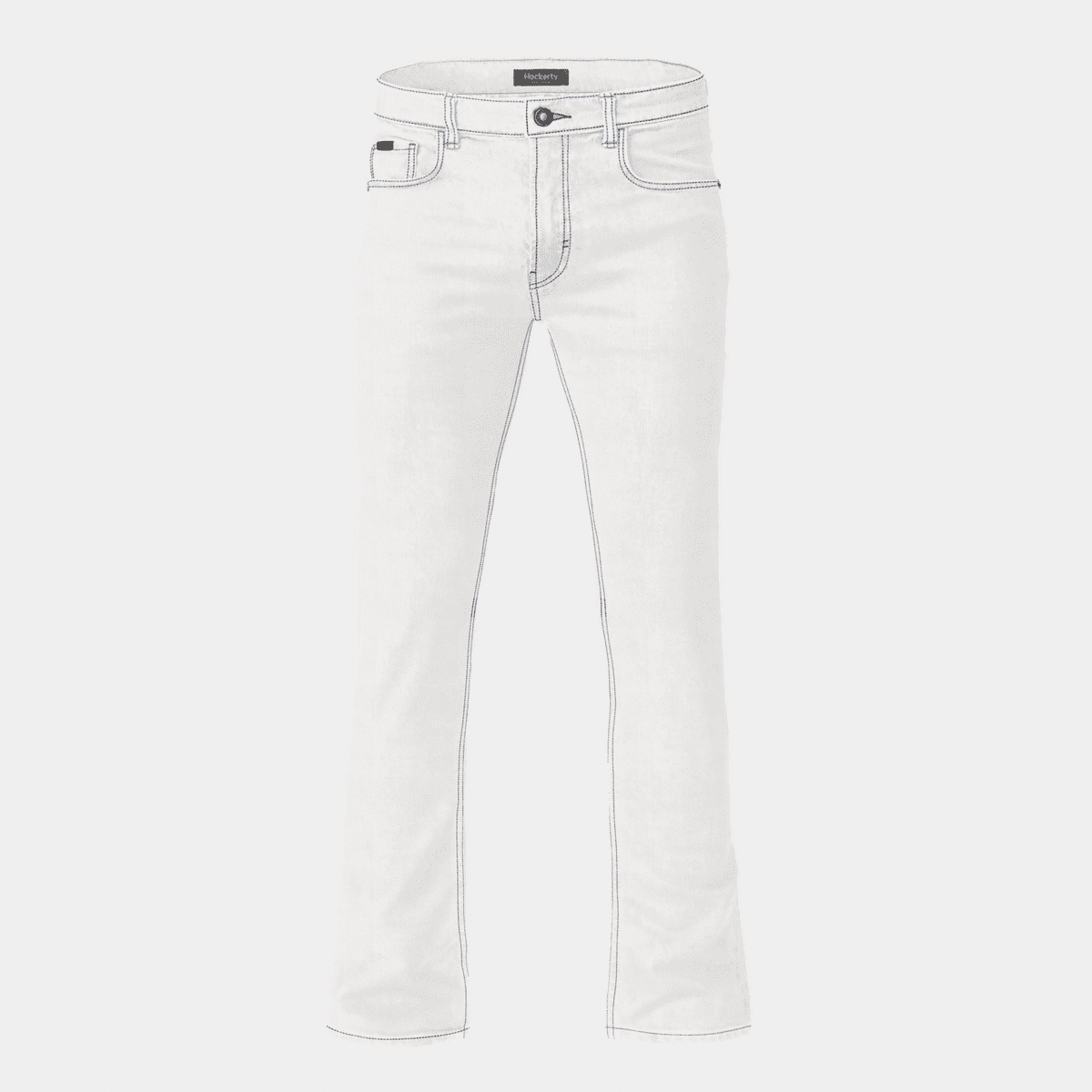 Uniform white denim bootcut Jeans