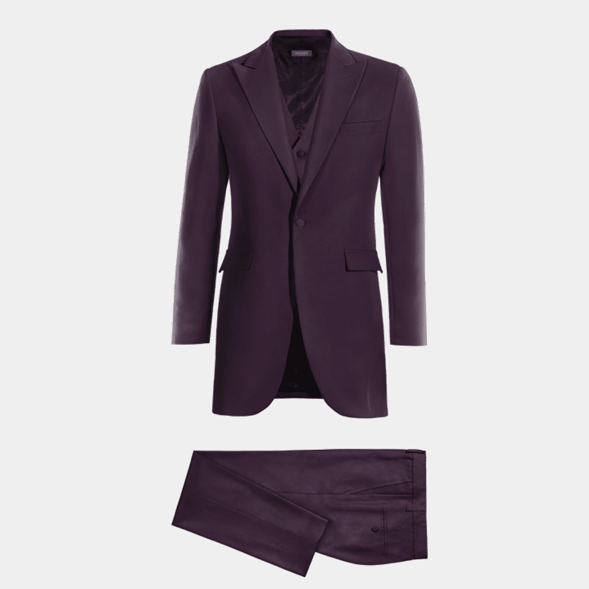 Purple solid frock coats | Hockerty