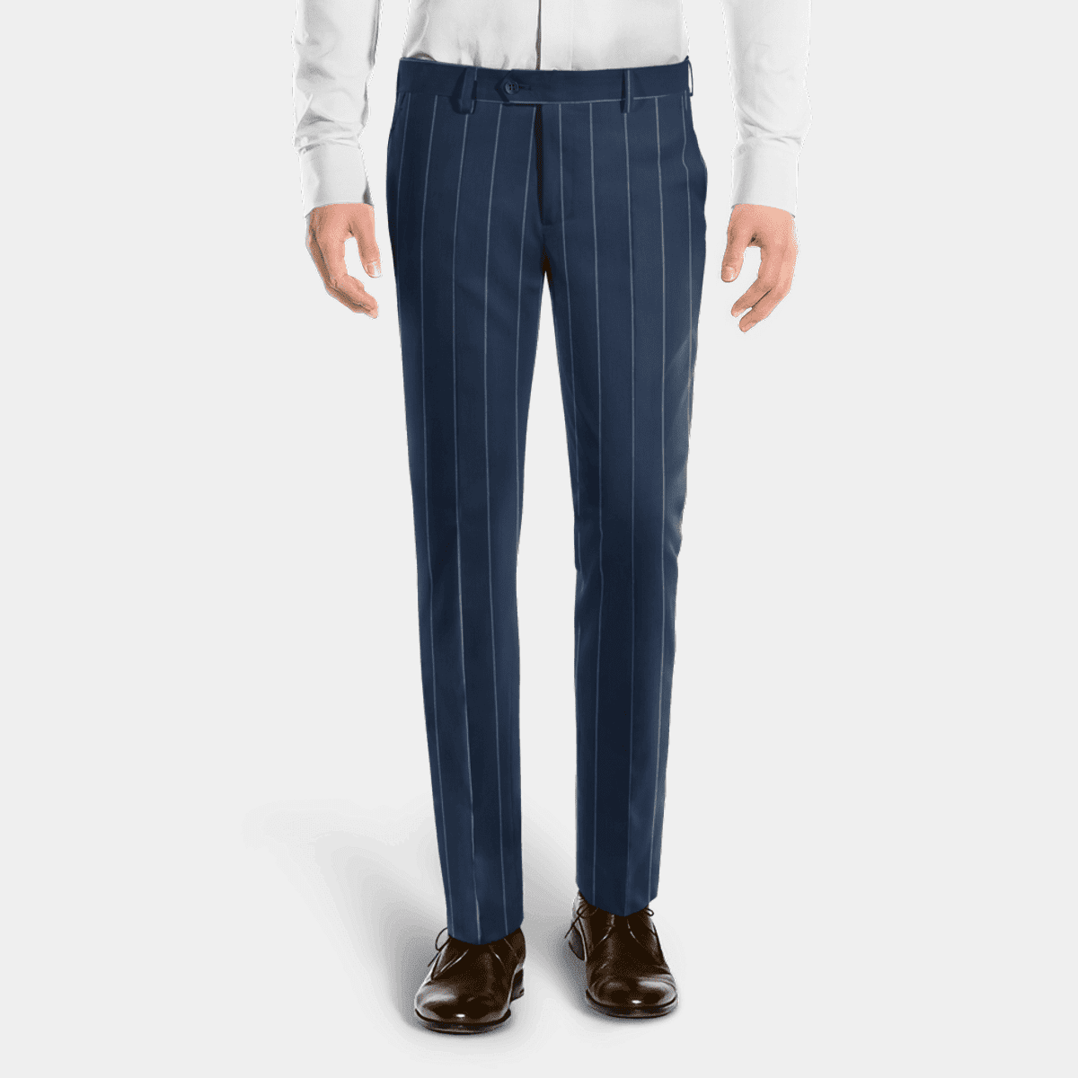 Navy blue chalk stripe limited-edition Trousers