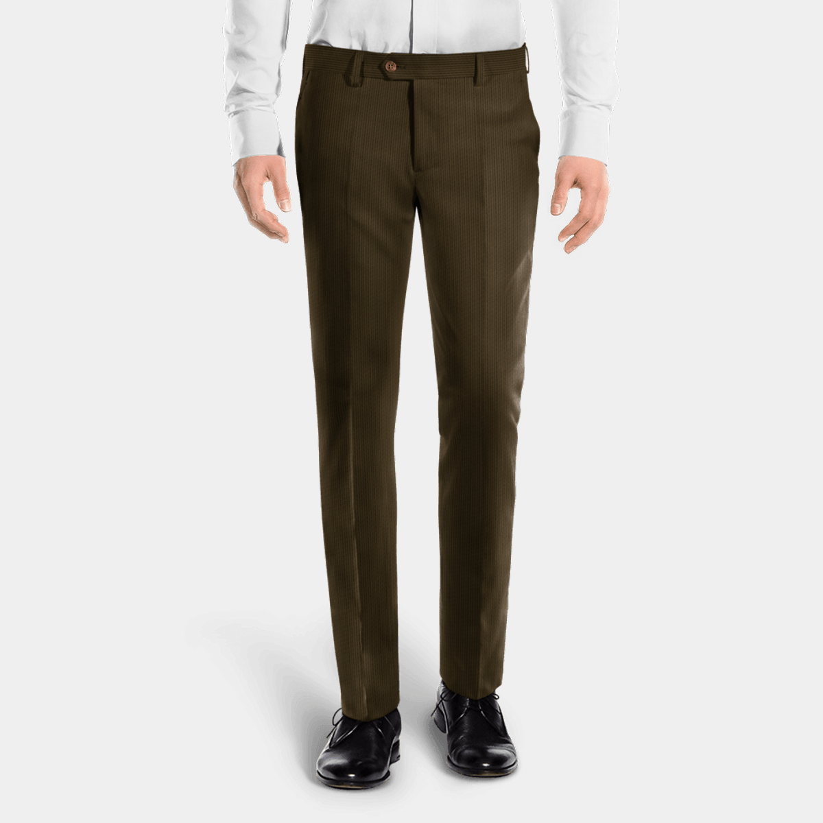 Brown slim fit corduroy Pants $99 | Hockerty