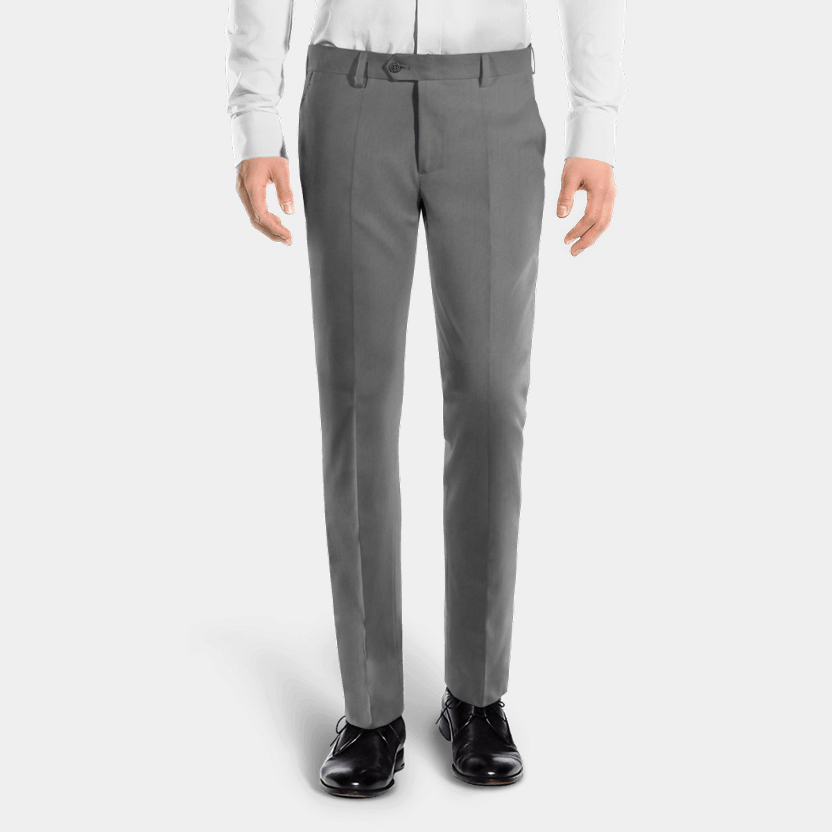Medium Grey Textured Trousers - Selling Fast at Pantaloons.com