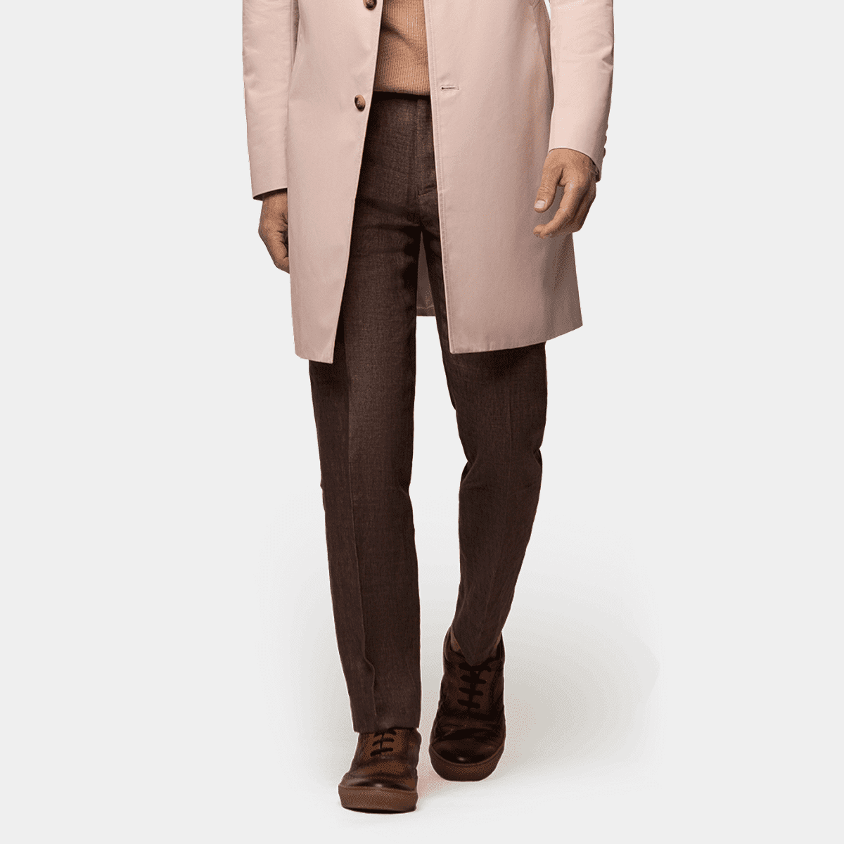 Rar pantaloni uomo Desica slim marrone