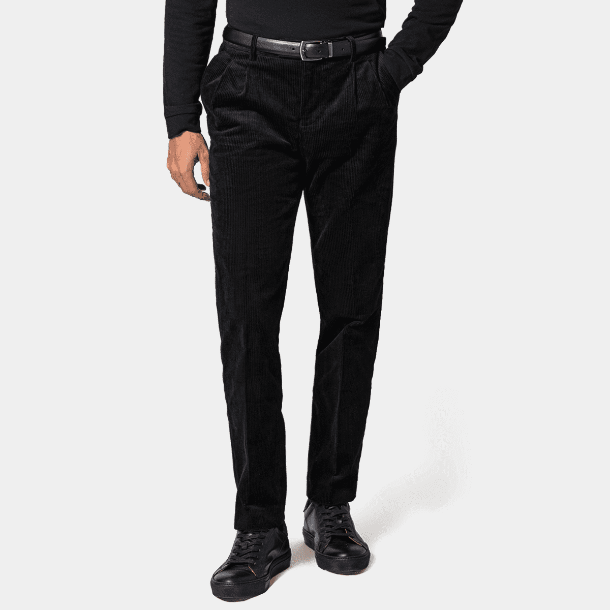 DUNST Men's Corduroy Trousers Black