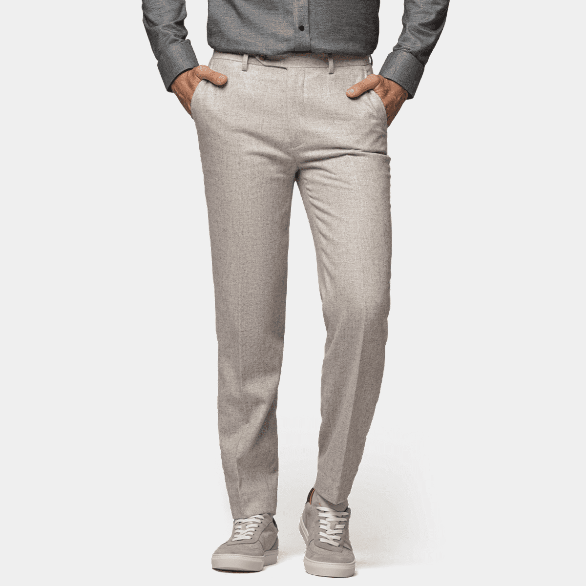 Buy Grey Tailored Trimmed Donegal Fabric Suit: Trousers from the Next UK  online shop