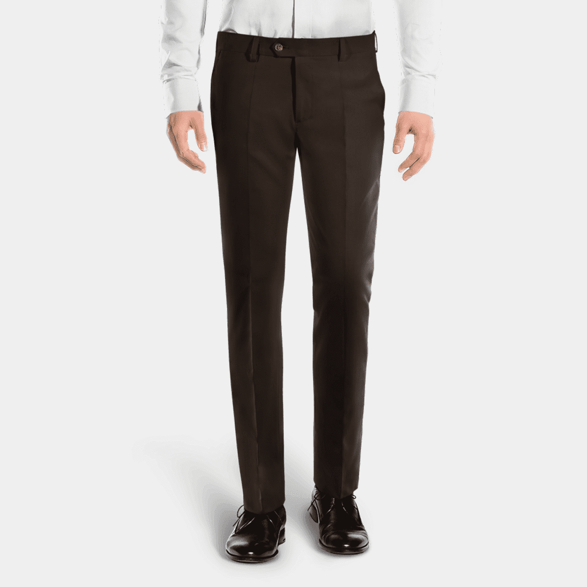 Lightweight beige linen-cotton essential Trousers