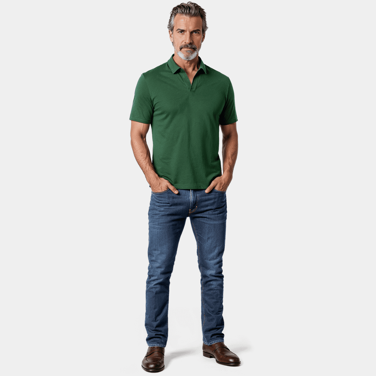 Swing Control pique short sleeved polo - Jelly Bean Green