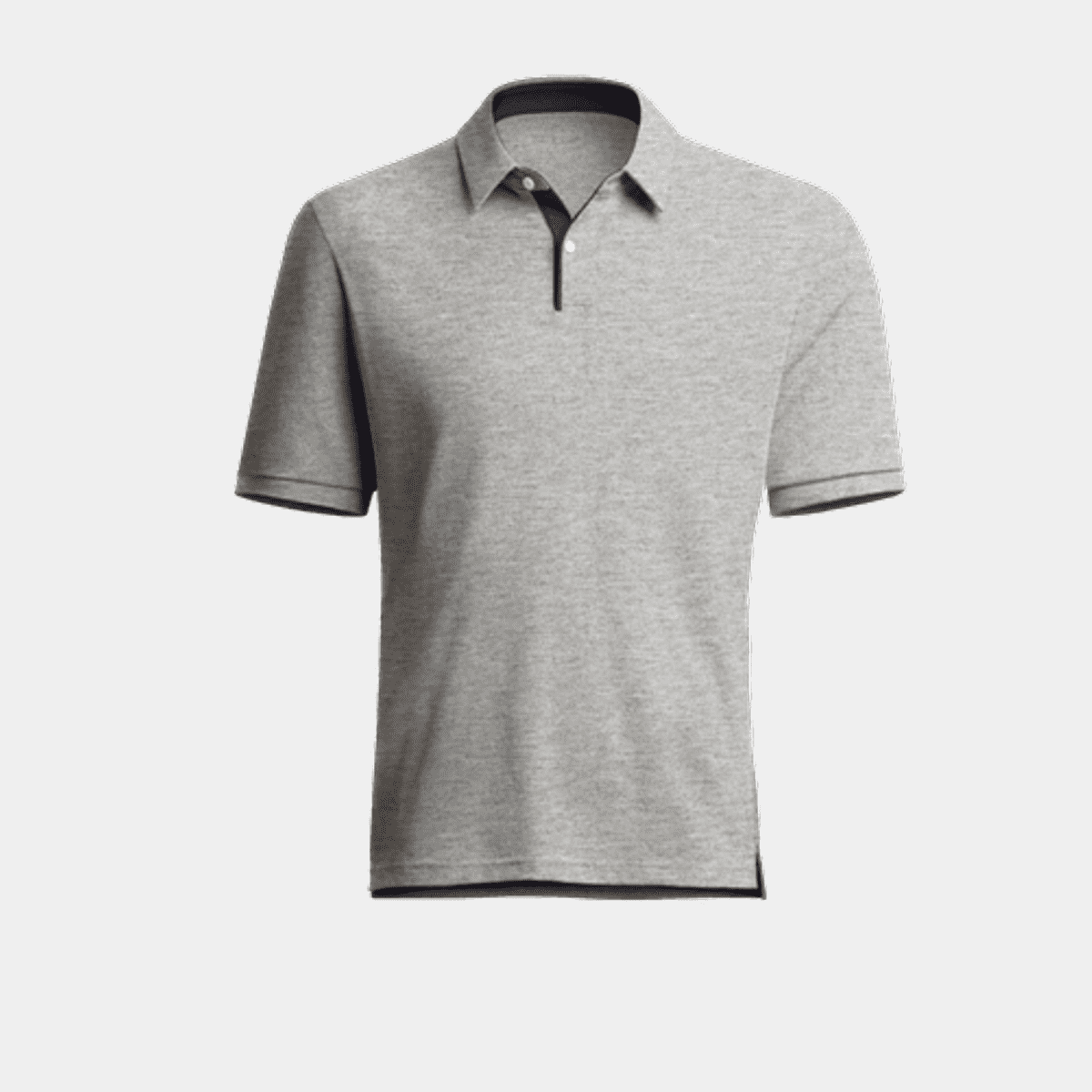 grey cotton polo dress product info and reviews Light pique collar with contrasts in blue Morning Wear Guide