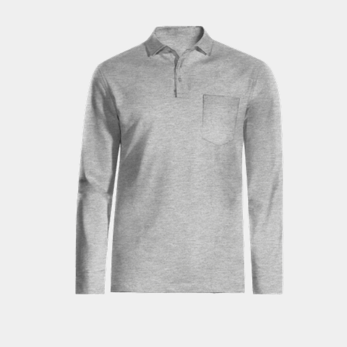 Long sleeve polo outlet shirts with chest pocket