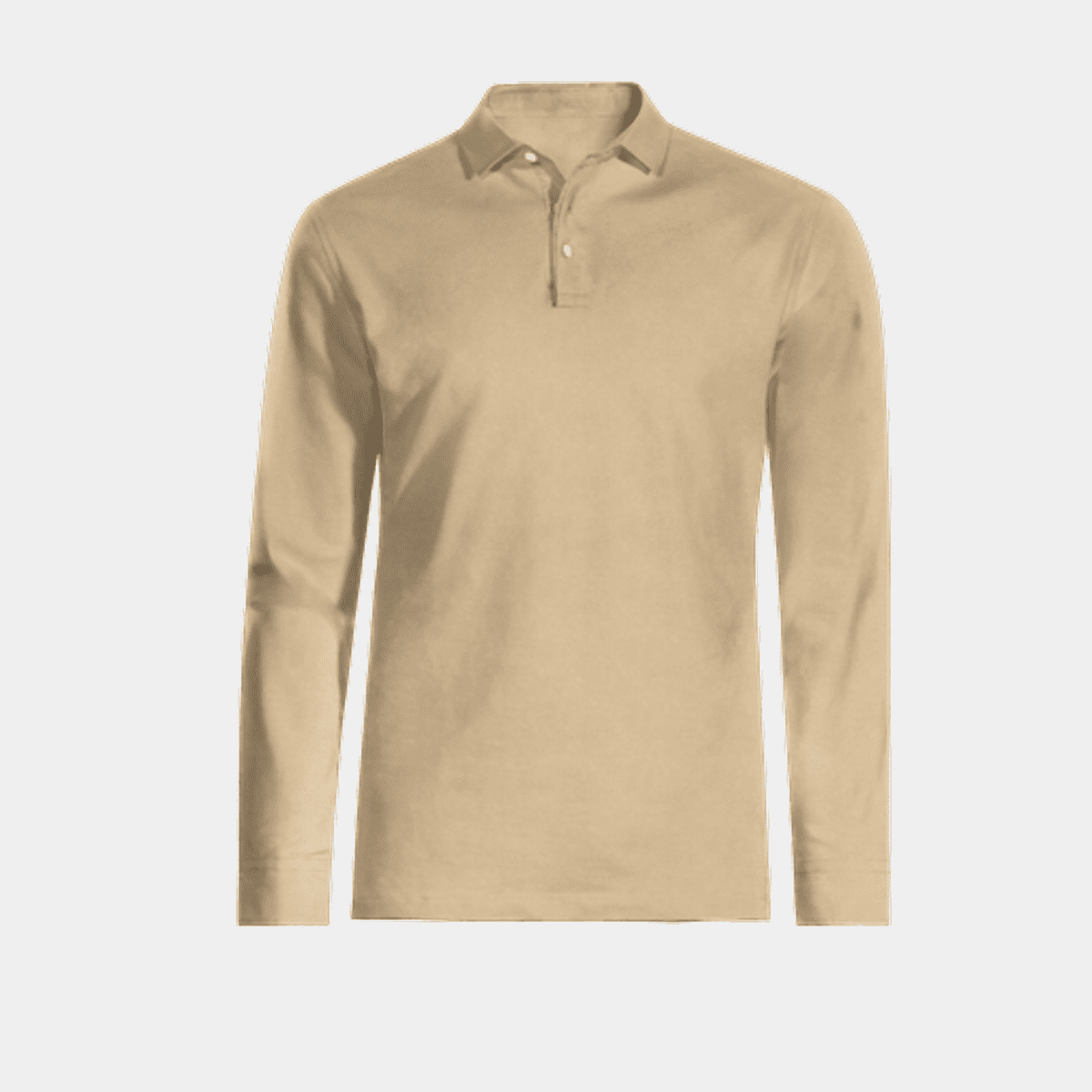 Khaki long sleeve clearance polo