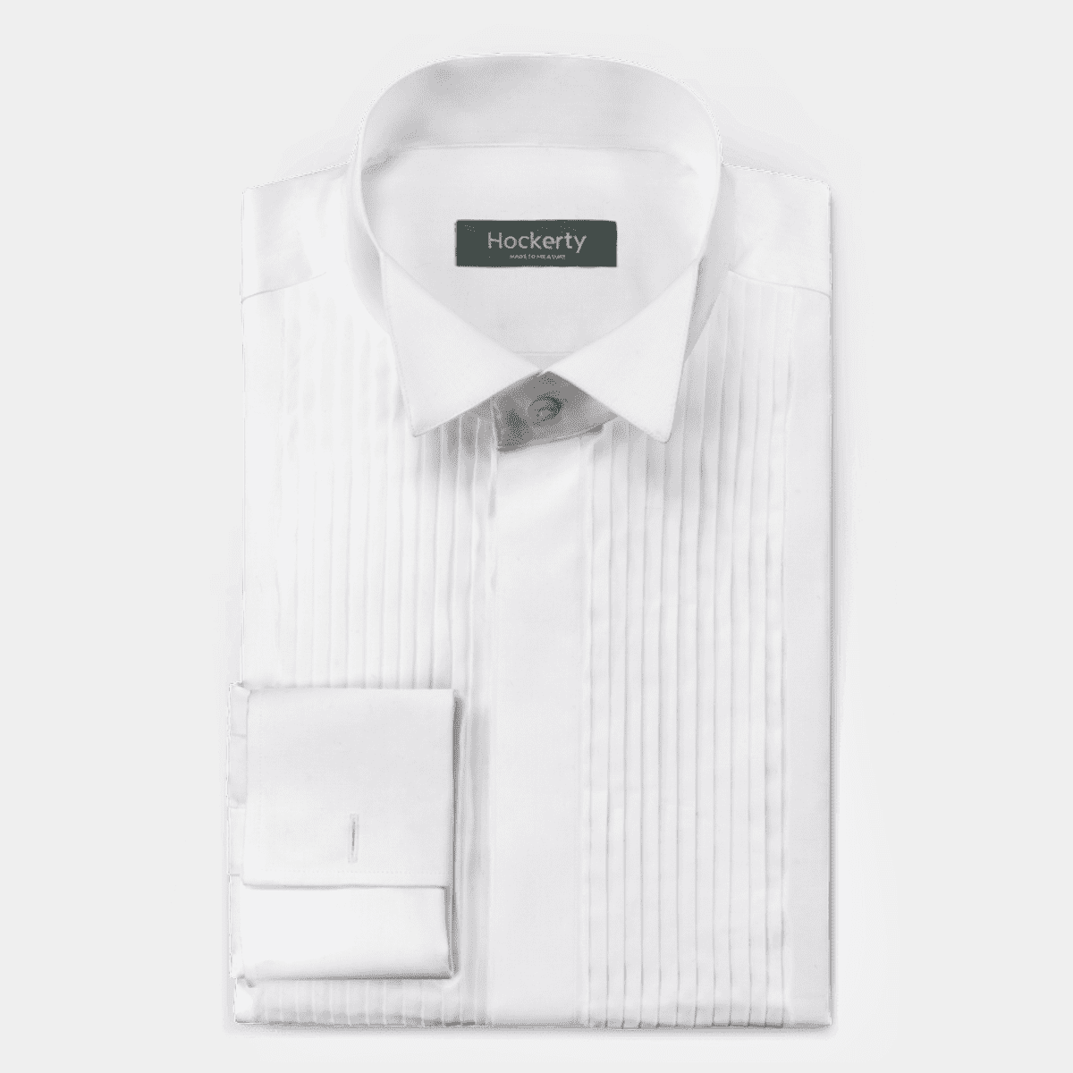 Slim Fit Tuxedo Shirt With Ruffled Center, Removable Buttons Also Available In White & Off White main image 1