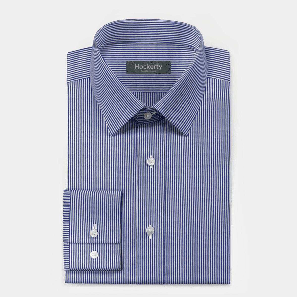 Blue striped Cotton blend dress Shirt