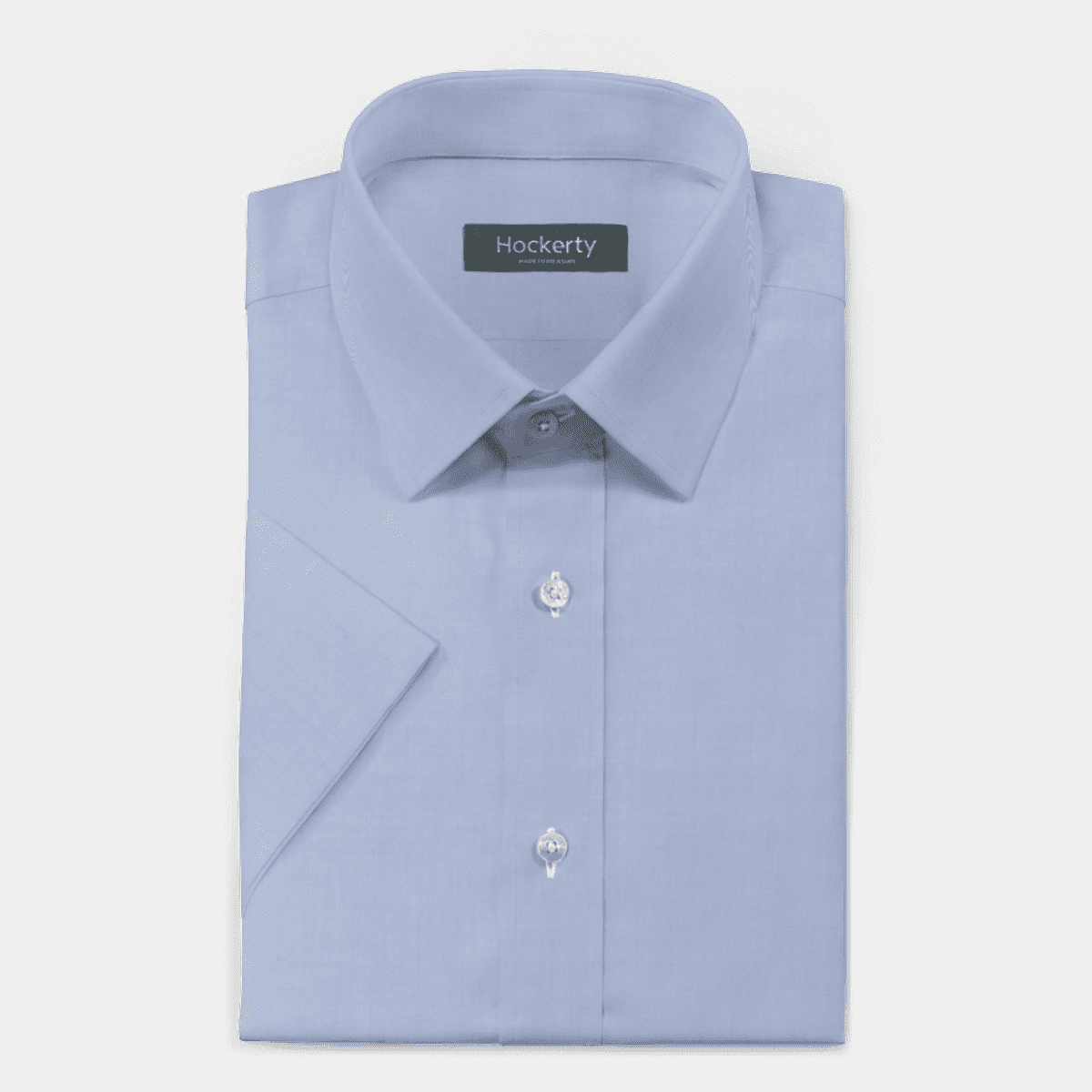 CHAMBLY CROWN LITE COTTON STRETCH SHIRT - MORNING BLUE main image 1