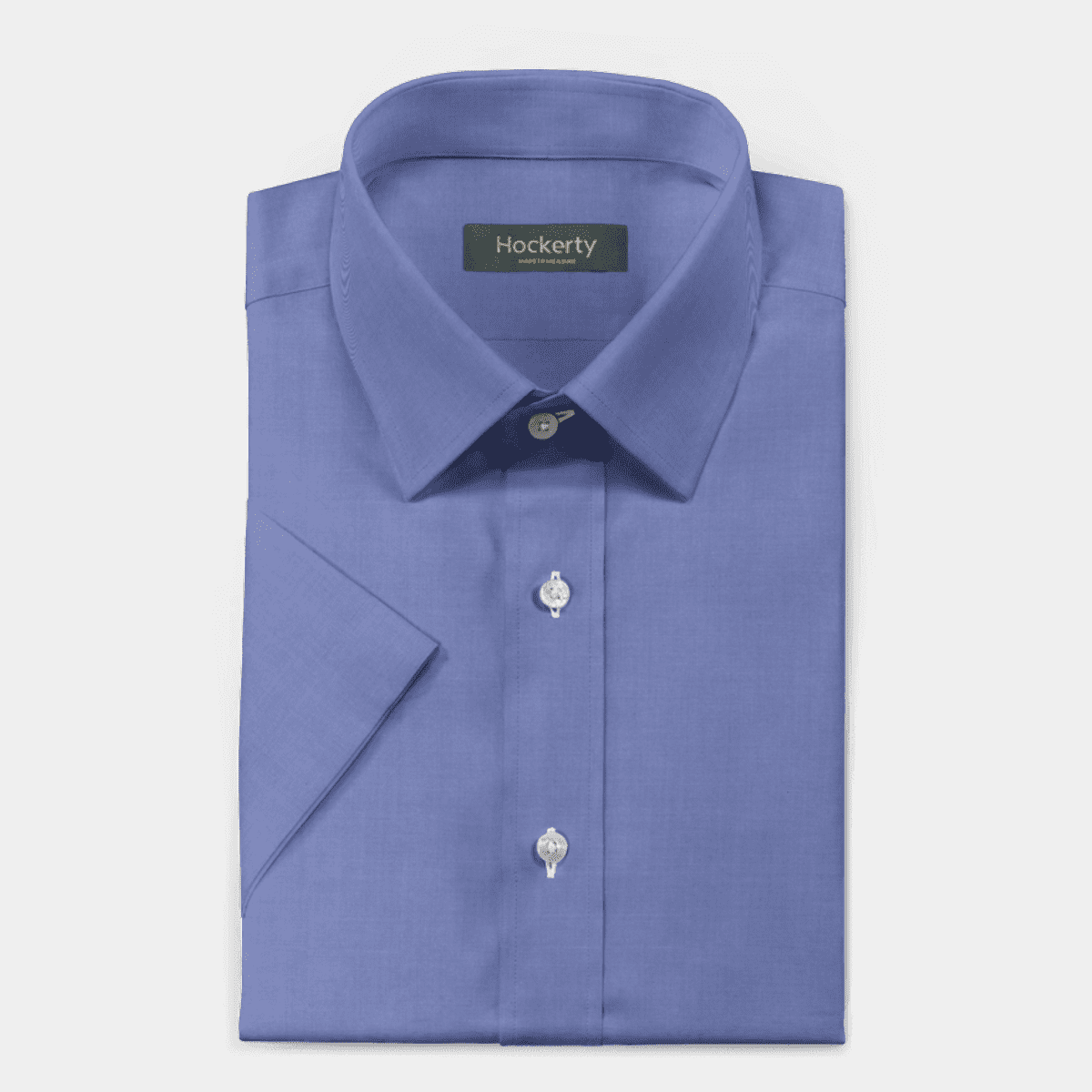 CHAMBLY CROWN LITE COTTON STRETCH SHIRT - MORNING BLUE