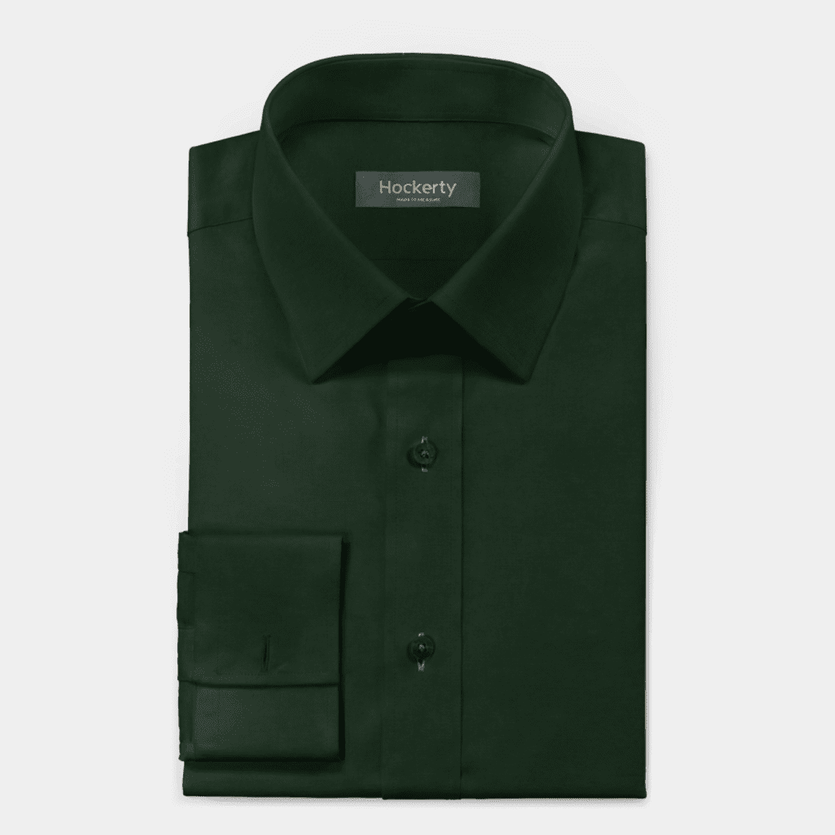 slim fit dress slacks Men's Forest Green Long Sleeve Dress Shirt, Stain Repellent, Wrinkle Resistant