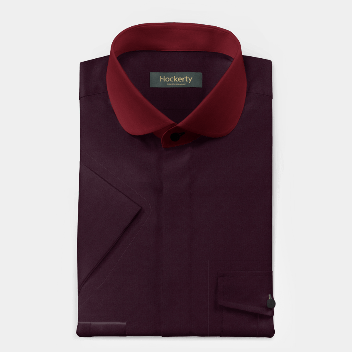 Poplin Armbands Classic Round Collar Shirt main image 1