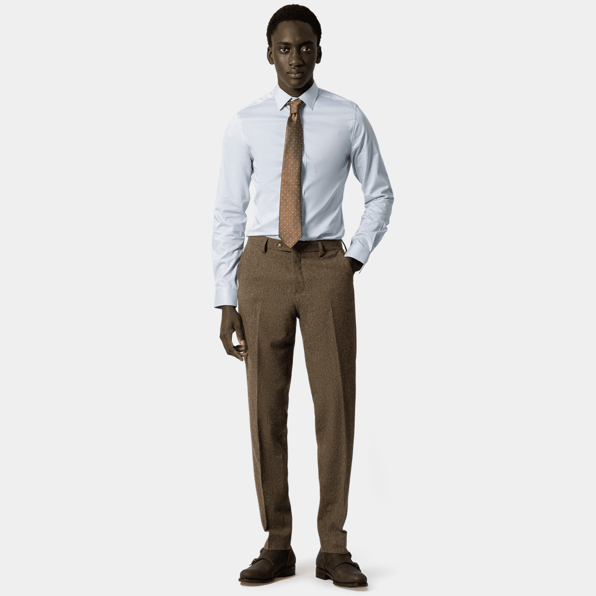 Camicia Marinaio Elastica In Microfibra - Svenjoyment Blu Look Marinaio Con Enfatizzata Figura - S-2XL - Foto 4