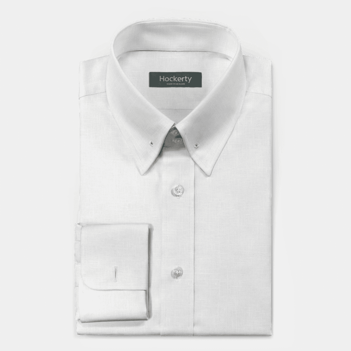 Filadelfia Tailored Fit Ruffle Collar And Cuff Shirt In White Cotton Poplin