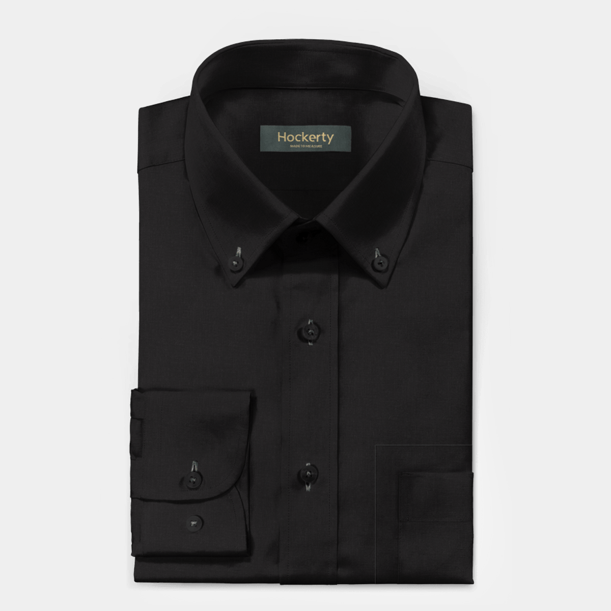 Chemise En Lin Noir A Plis Nervures main image 1