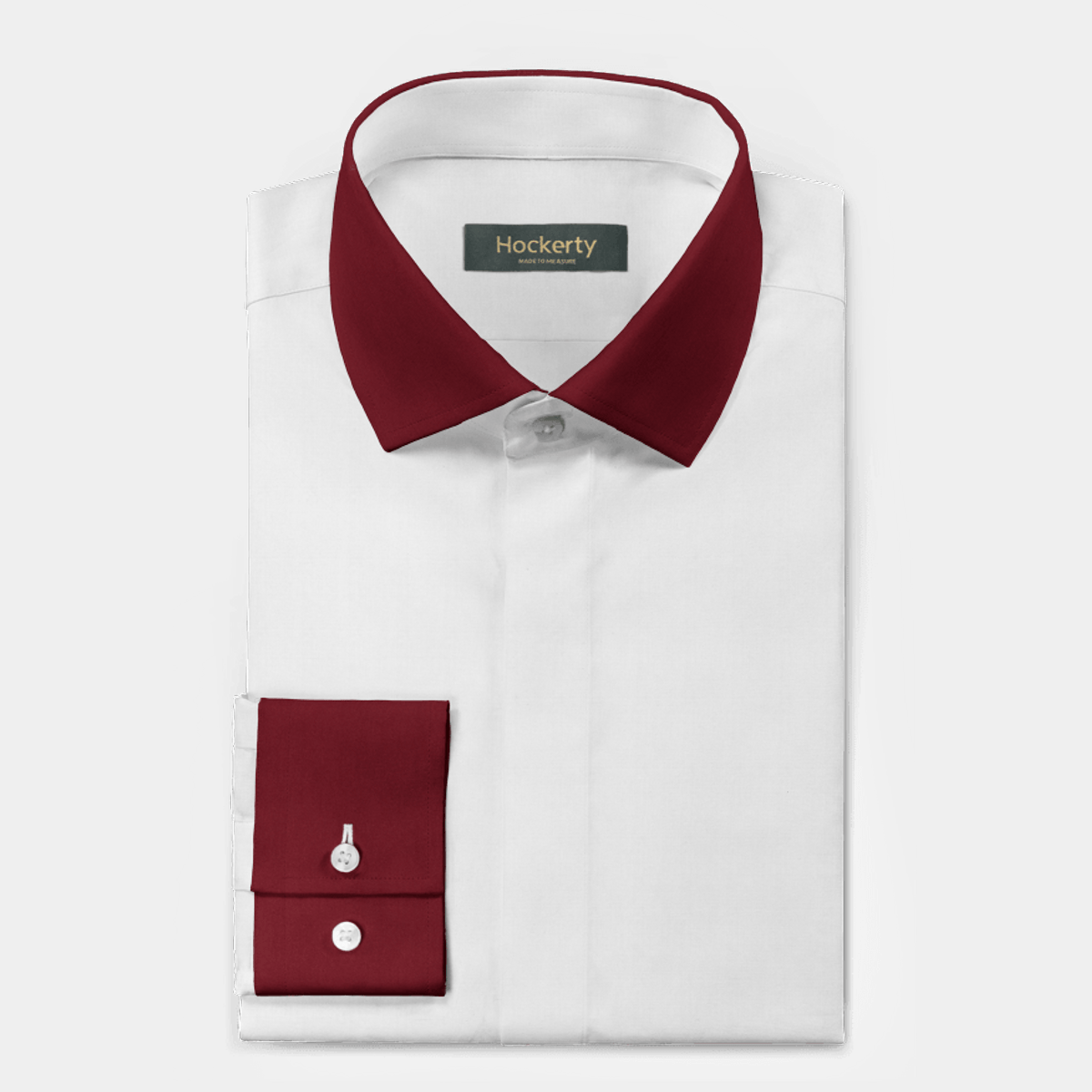 Linen-cotton Shirt with hidden buttons