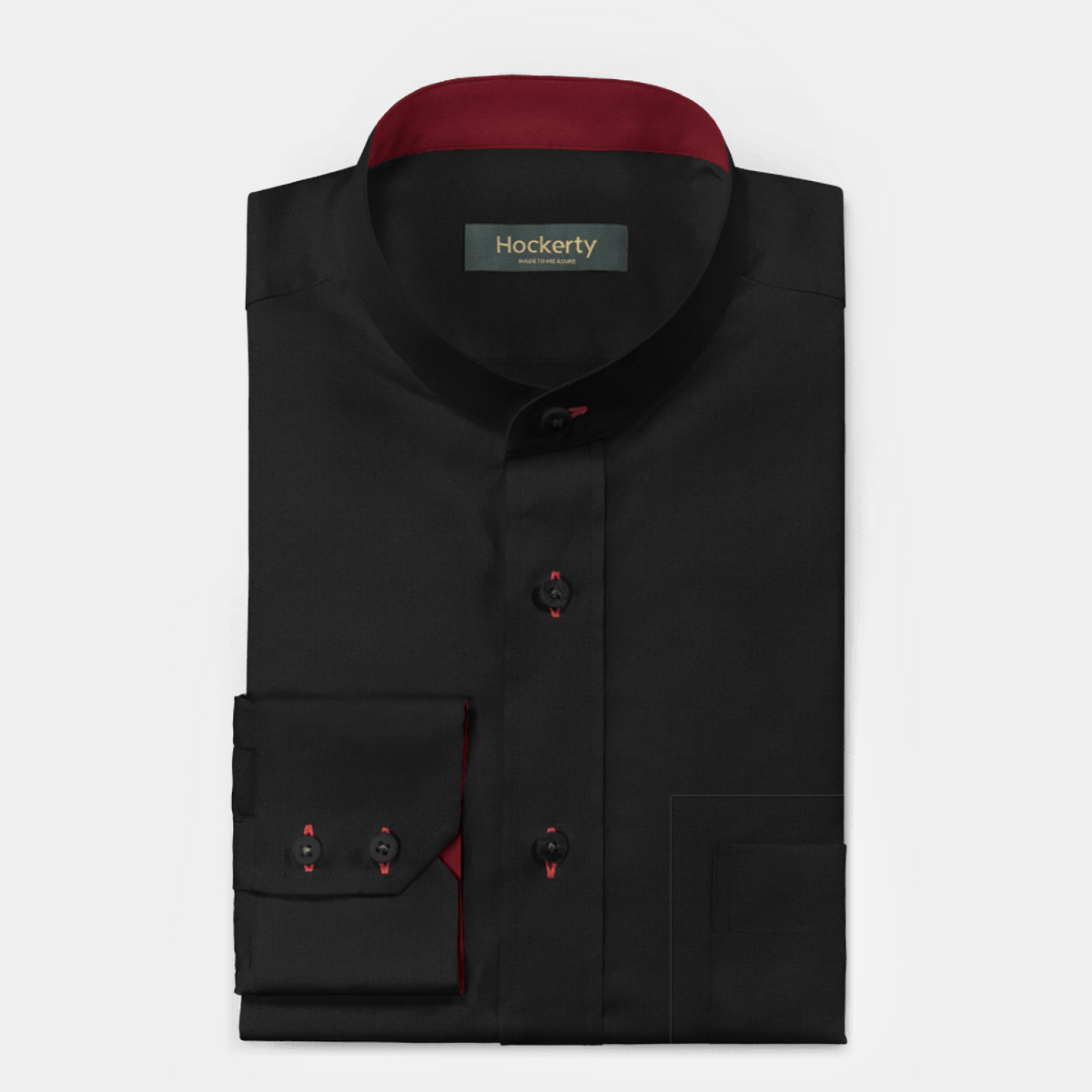 Camisa negra cuello V main image 1