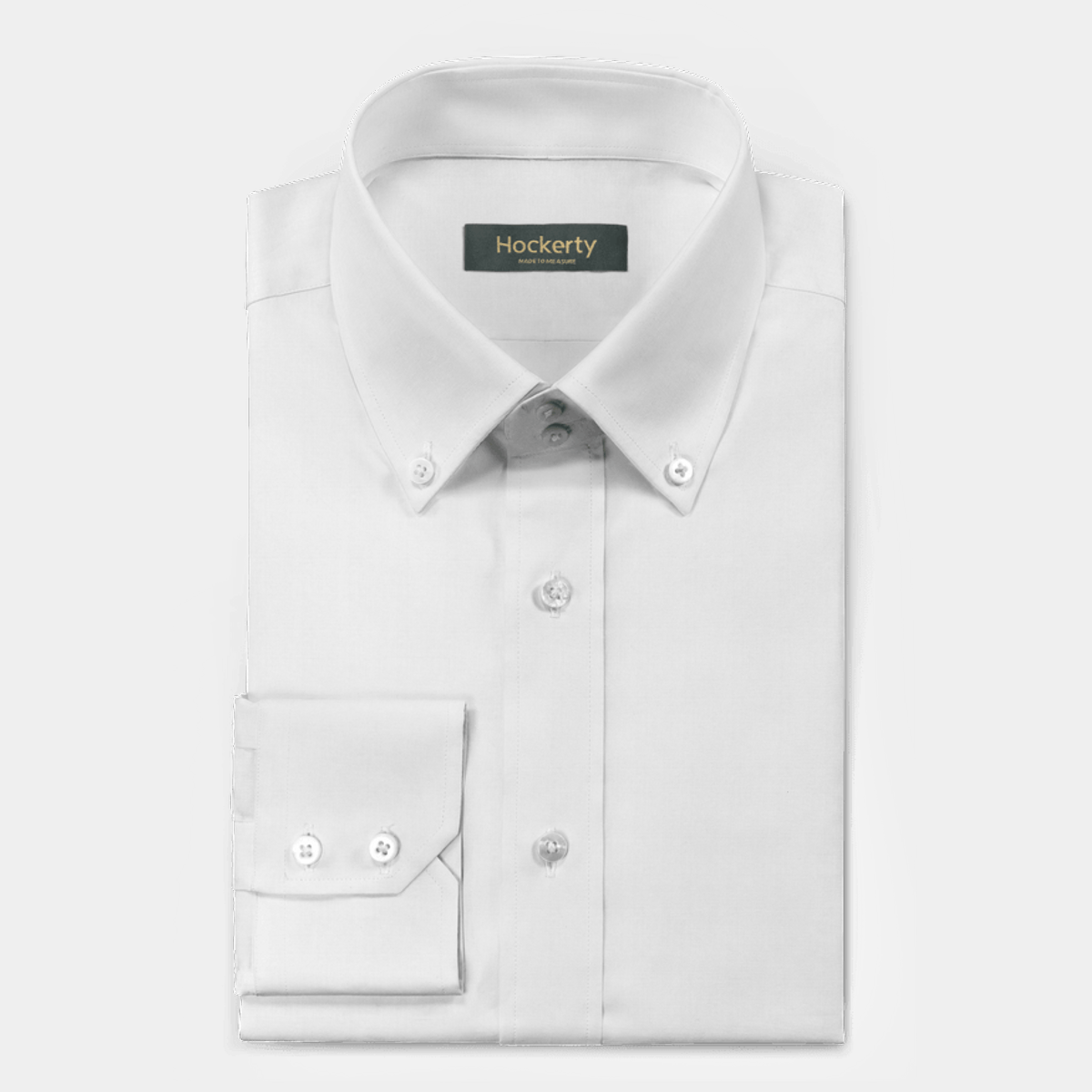 White poplin cotton 2 buttons collar 