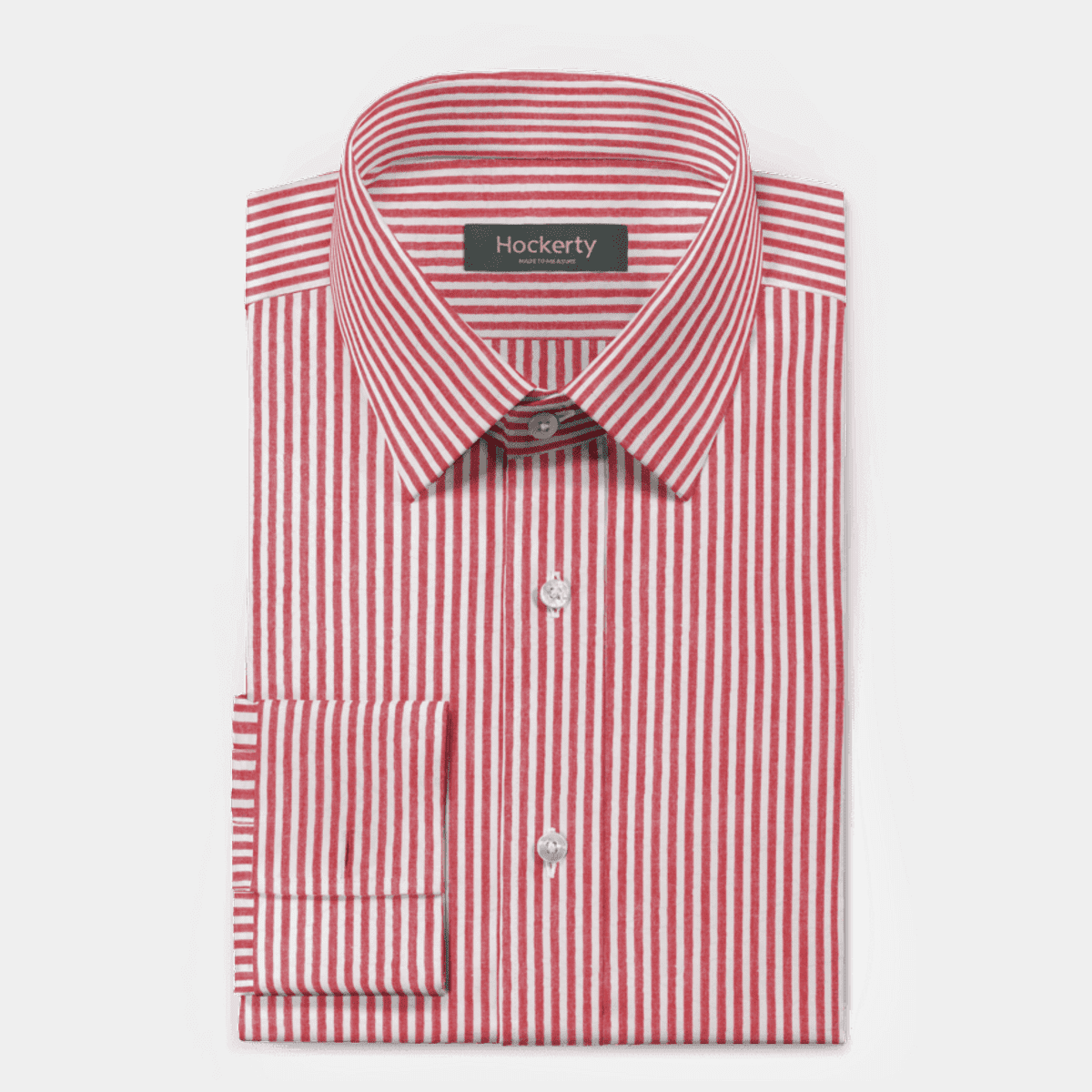 Red striped french cuff dress Shirt