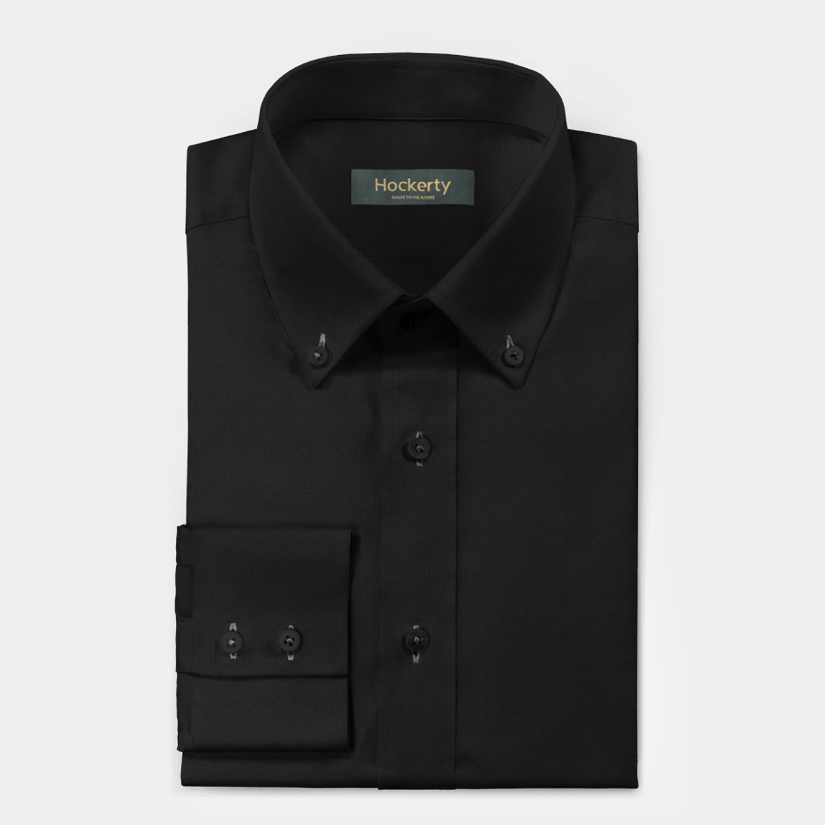 black-cotton-button-down-dress-shirt