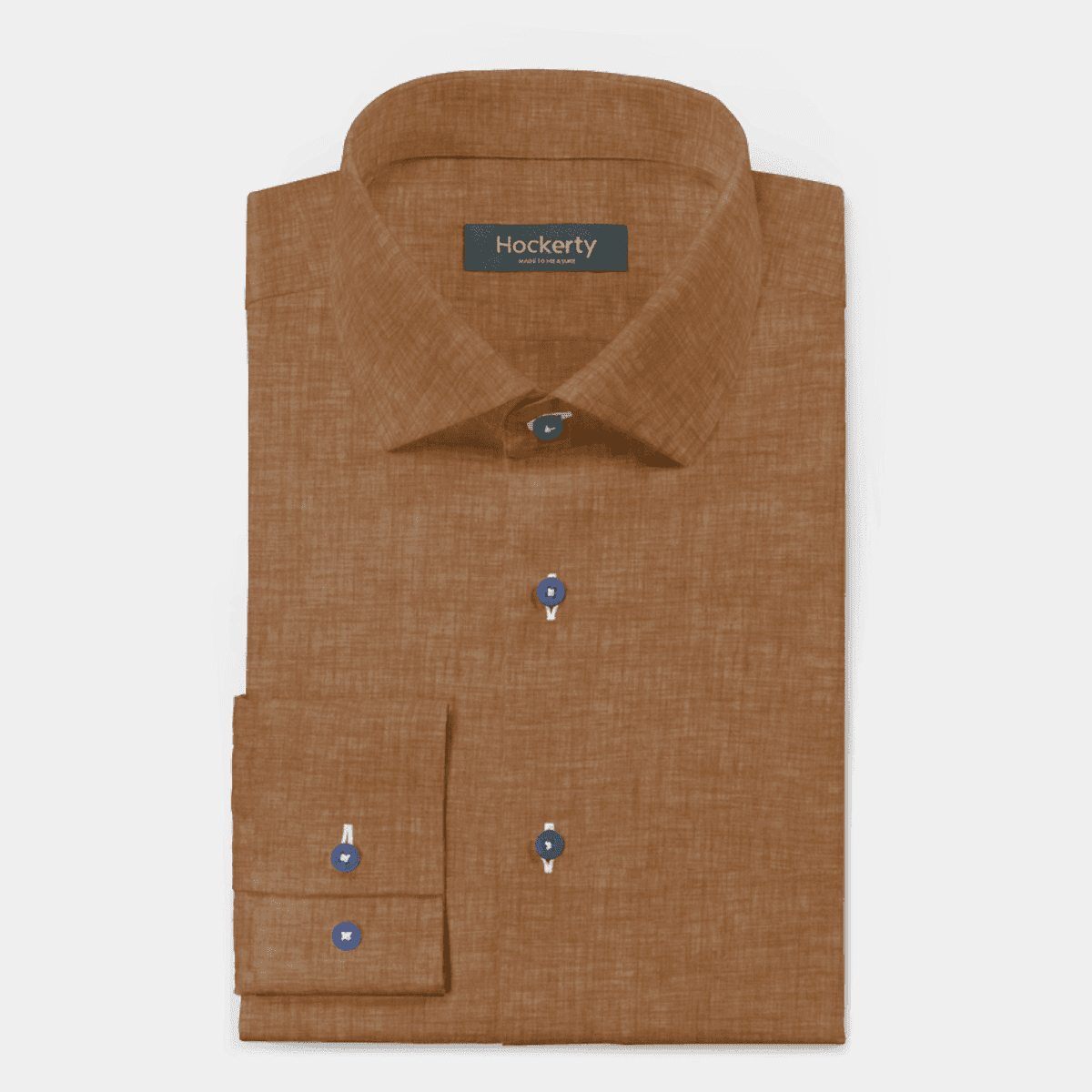 Brown linen Shirt Hockerty