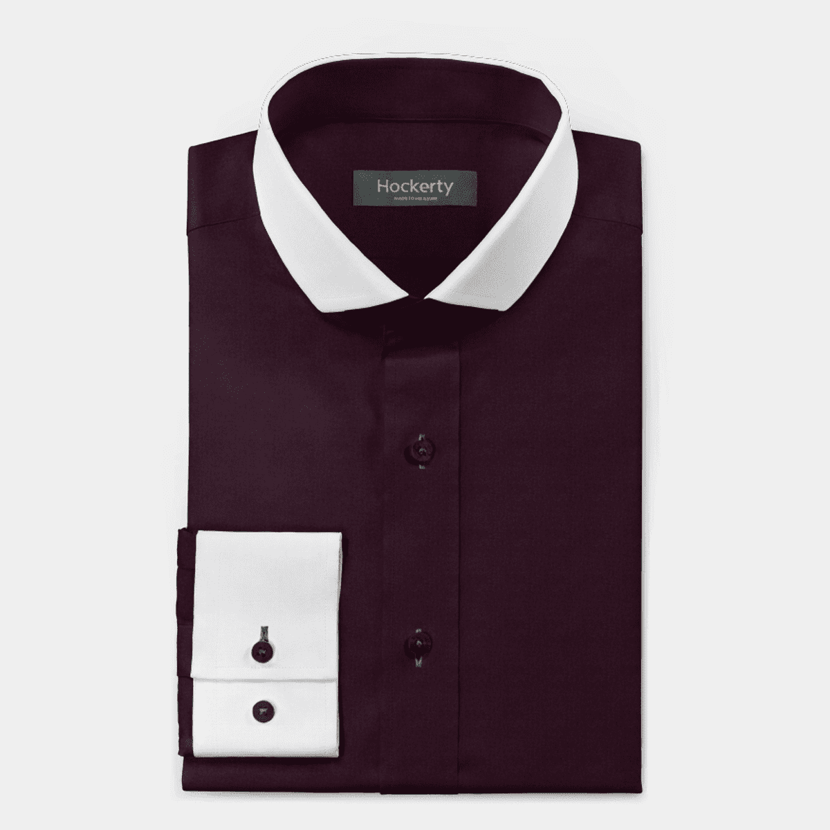 Derek Button-Up Shirt With Contrast Details // Burgundy // Contemporary Fit  (Regular)