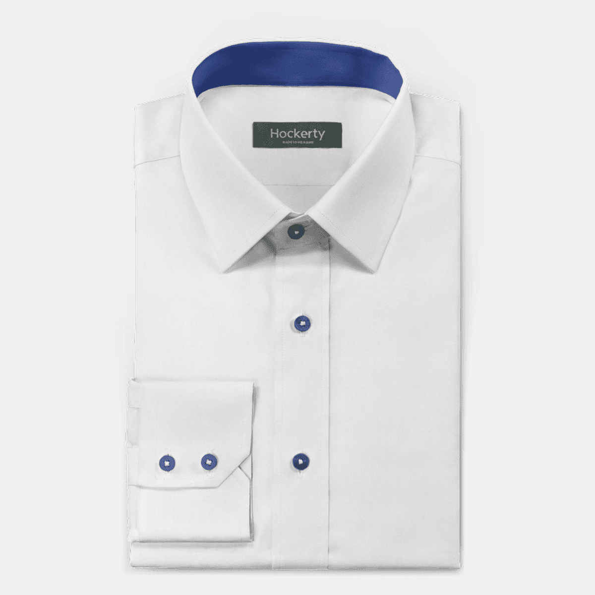 White poplin dress Shirt with contrast collar