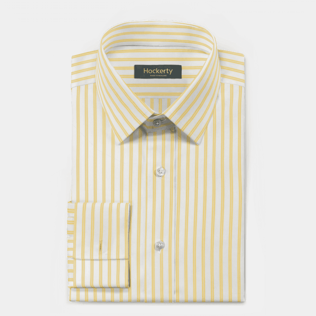 Mens yellow 2025 striped dress shirt