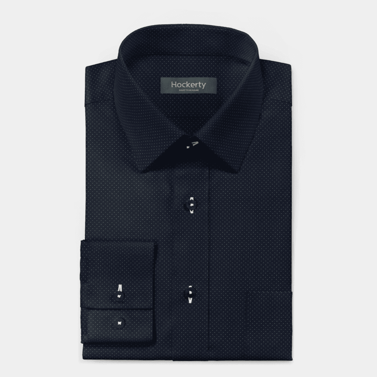 Navy Blue dotted Shirt with pocket