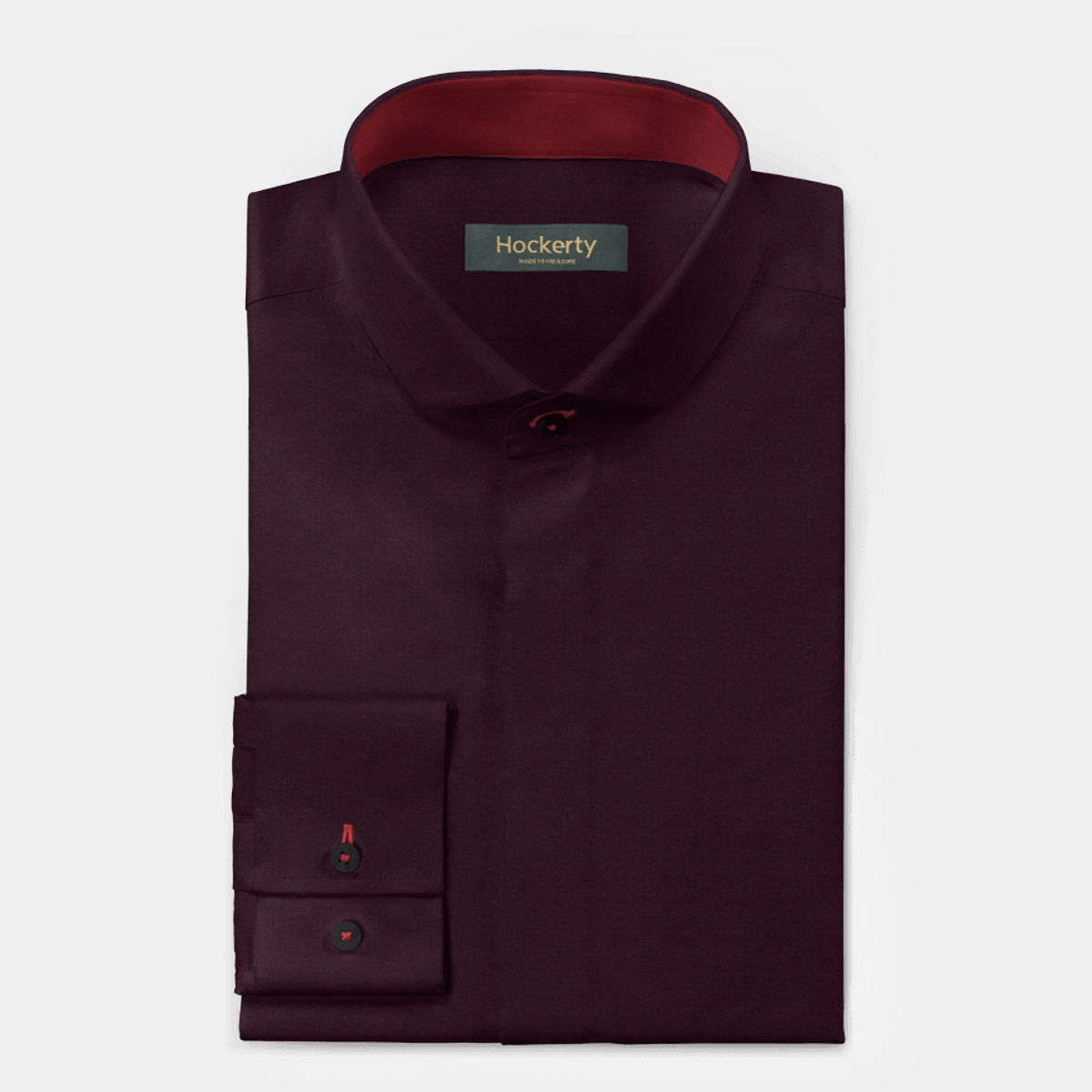 burgundy high neck mini dress Maroon Color Cotton Linen Shirt For Men – Punekar Cotton main image 0