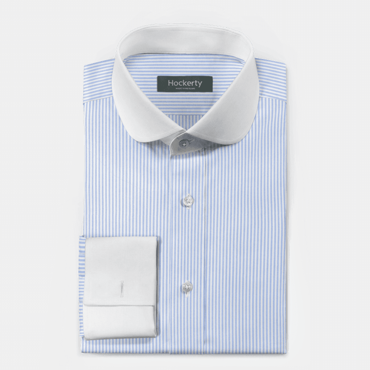 Pinstripe Oxford Shawl Collar Shirt main image 0