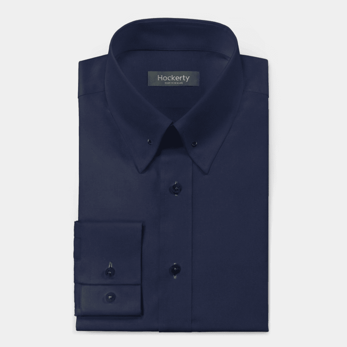Navy Blue oxford 2 buttons collar Shirt