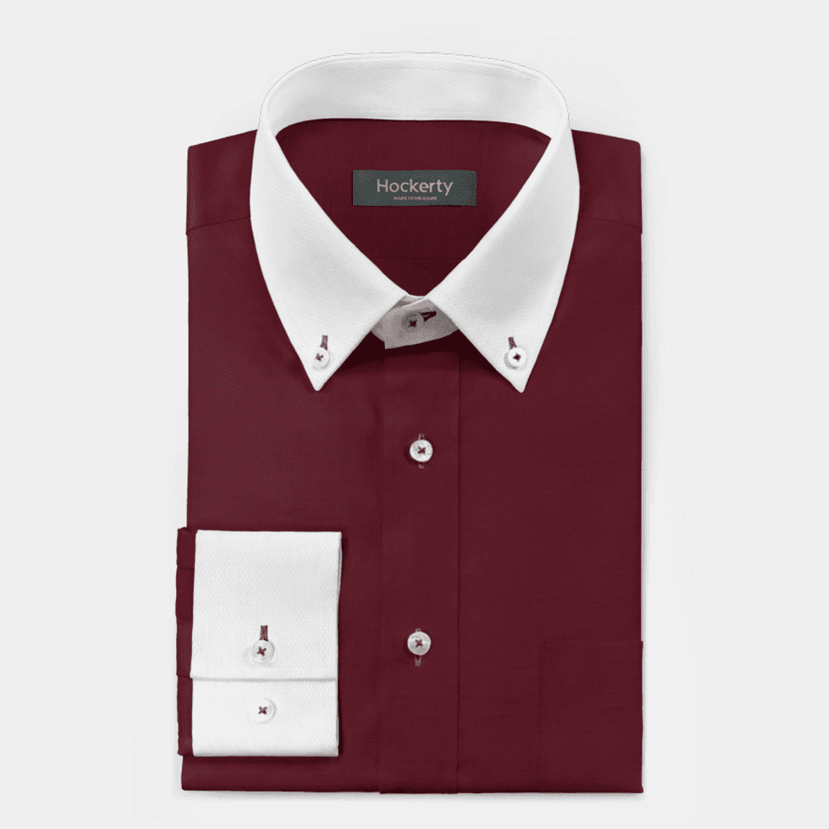 Burgundy collared cheap shirt