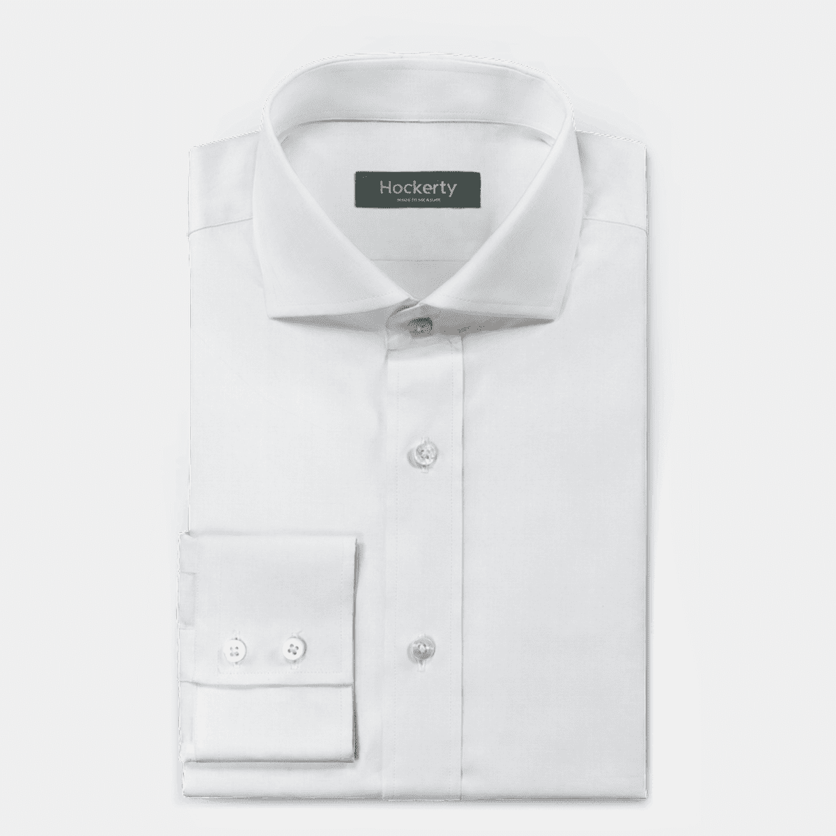 Premium White noiron cotton cutaway collar dress Shirt 99 Hockerty