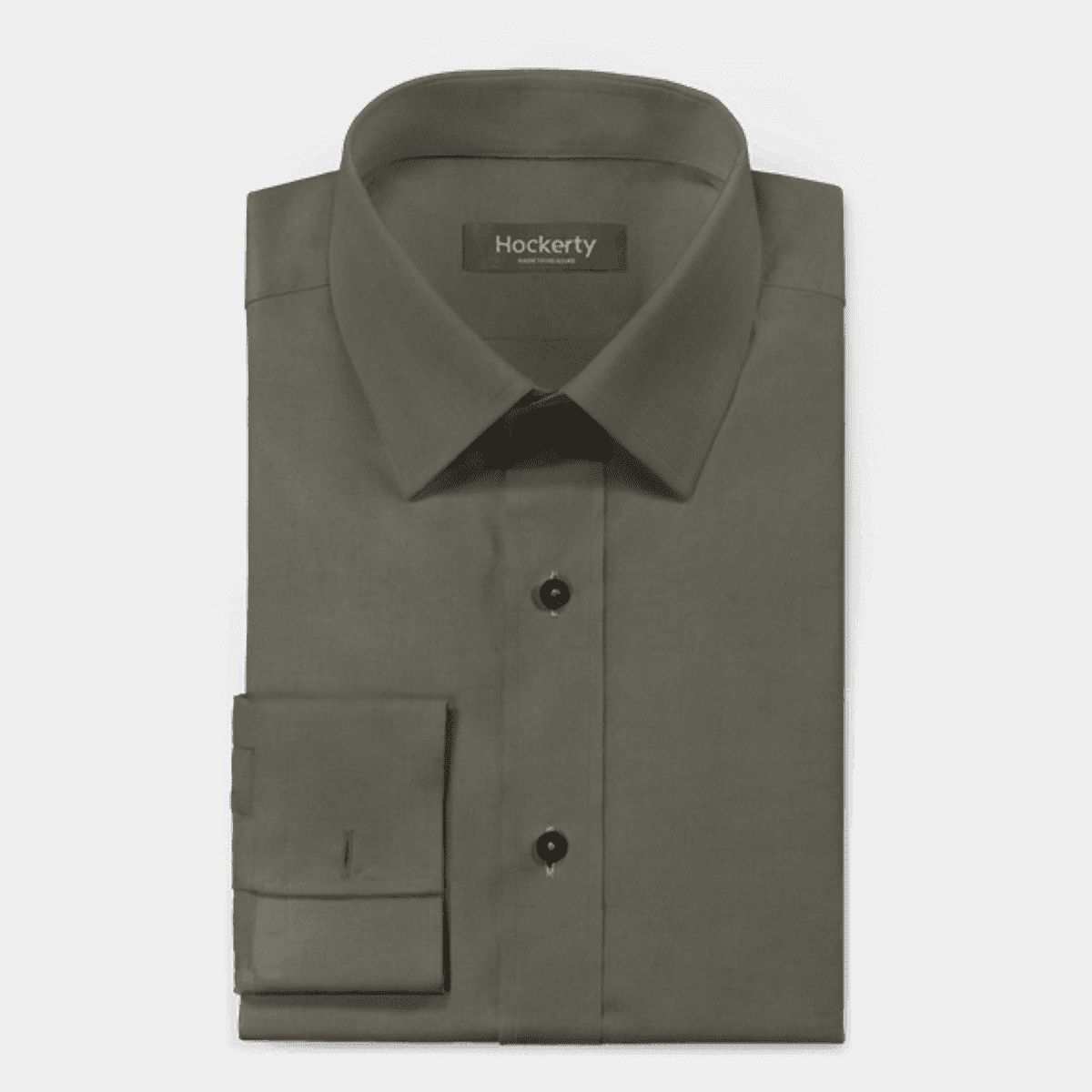 Green French cuff linen shirts | Hockerty