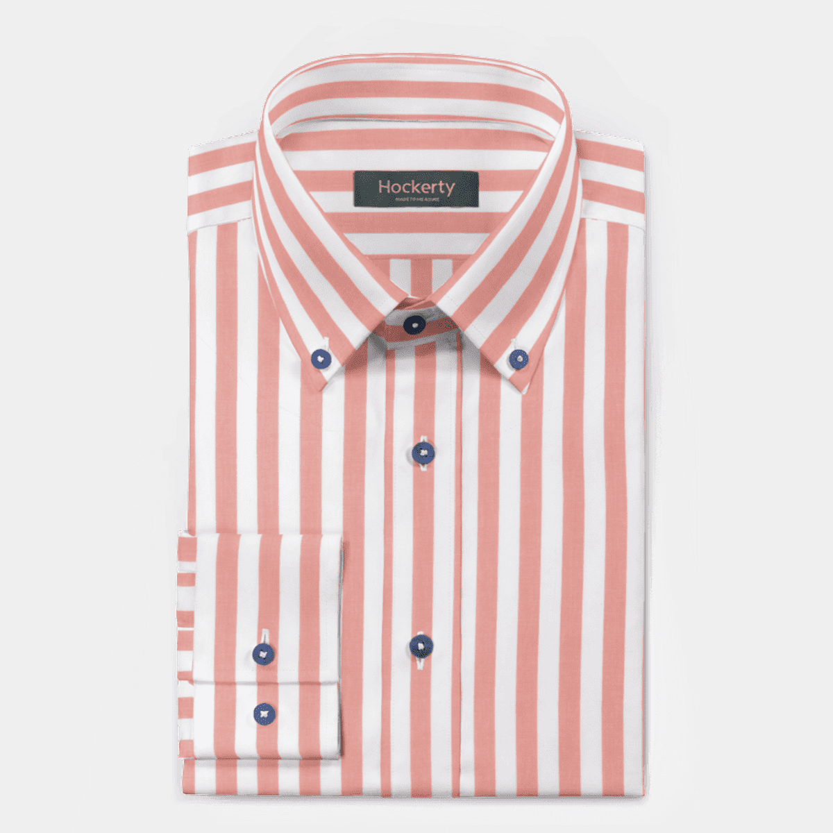 Pastel Red striped summer button down Shirt