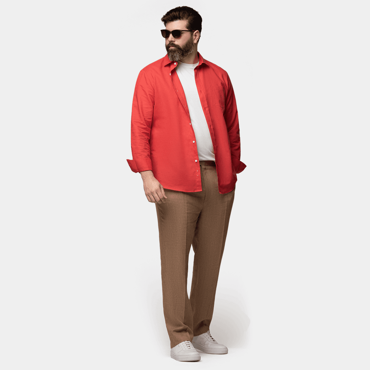 Camisa Roja Hombre H&m Camisa Hombre Slim Fit Camisas De