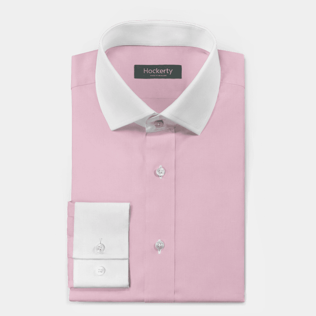 Linen-cotton Shirt with hidden buttons